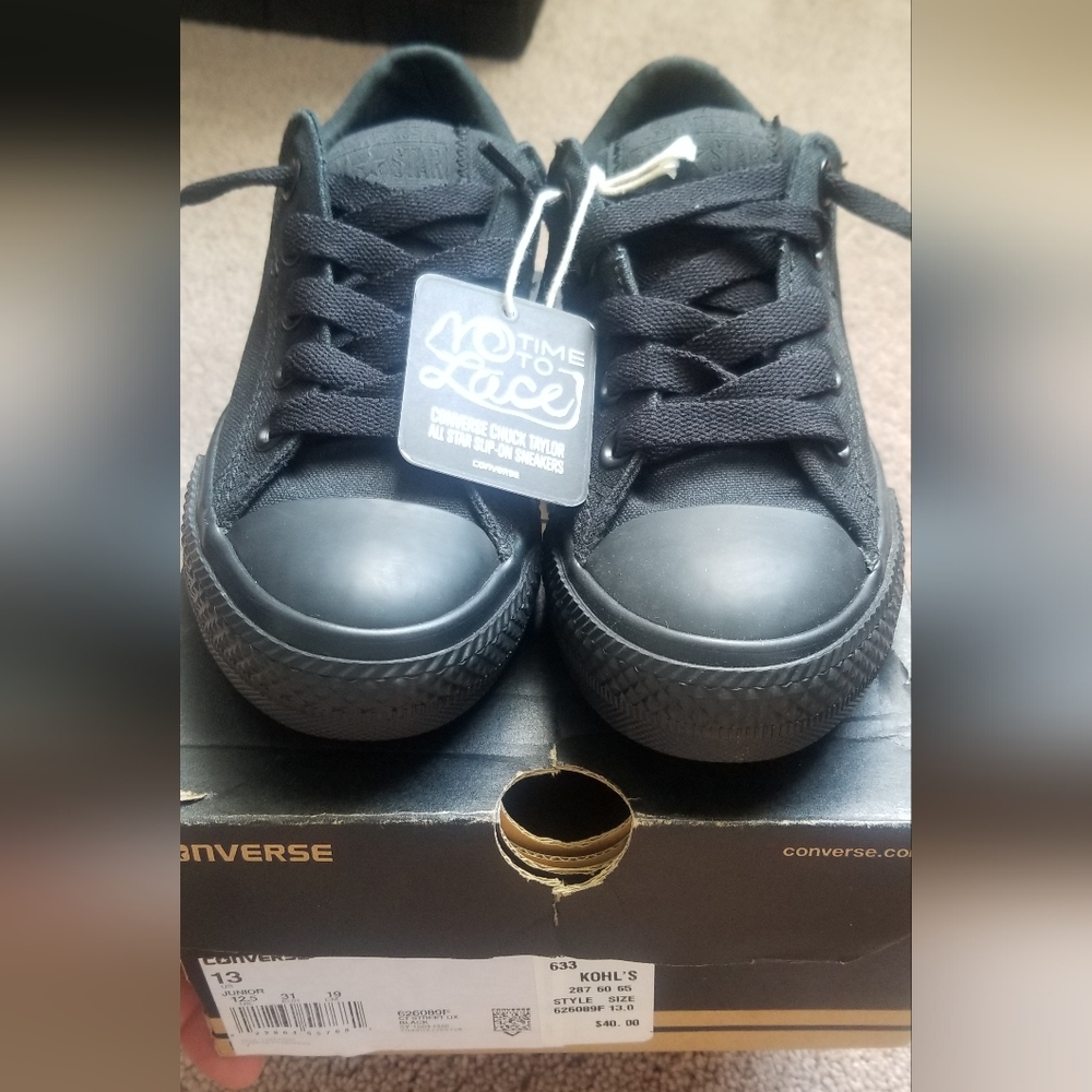 Converse Black Sneakers Design